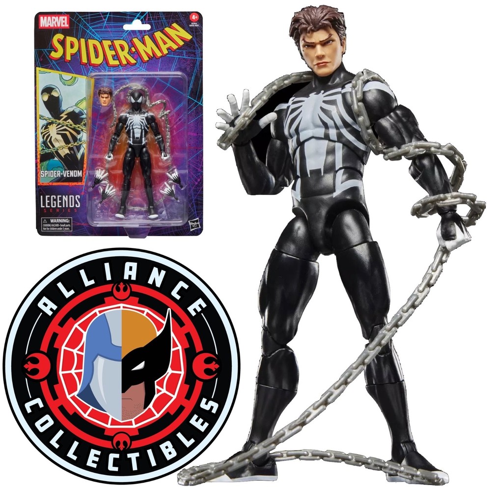 2026 Marvel Spider-Man Legends Retro Carded SPIDER-VENOM 6″ Scale Hasbro Figure