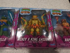 TMNT X Godzilla Full Set- Leonardo Michelangelo Raphael Figures