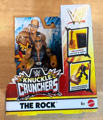 WWE Knuckle Crunchers The Rock (Dwayne Johnson) Mattel Action Figure *RARE*