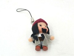 Japan Cute Kewpie Jack Sparrow Costume Mini Figure Keychain Toy Doll Kids