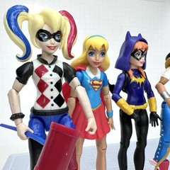DC Comics Super Hero Girls Harley Quinn Batgirl Super Girl Mattel Action Figures