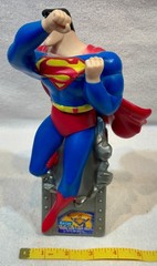 DC Comics Batman & Superman 10 oz Bubble Bath Bottles Kid Care 1990’s