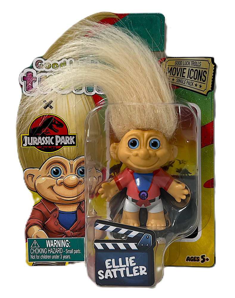 Good Luck Trolls Jurassic Park Ellie Sattler Troll Doll Movie Icons Brand New