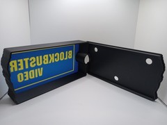 Retro Blockbuster Video 9″ lightbox sign retro logo used from late 1980s – 1990s