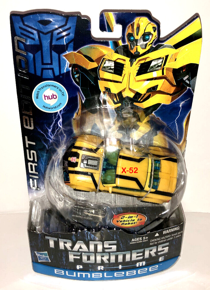 Transformers Prime Bumblebee First Edition figure sports car autobot DENT CARD