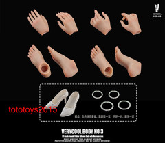VERYCOOL VCD-03A 1/6 Big Breasts Female Action Figure Pale Body Fit 12” Head