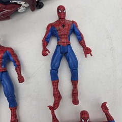 Spider-Man ’95, 02, 06 Lot Of 8 Hasbro Action Figures Plus Motorcycle VTG Spidey