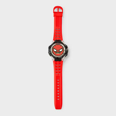 Spider-Man Flashing LCD Watch – Red New Digital Time 43mm TPU Band NEW
