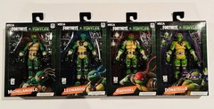 NECA TMNT FORTNITE COMPLETE SET of 4 Raphael, Michelangelo, Leonardo, Donatello