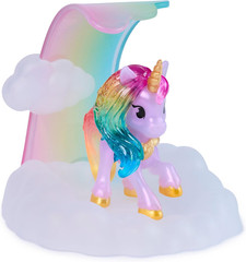 , Magic Gemstone Collectibles Pack with 5 Unicorn Toy Figures & Display Bases, D