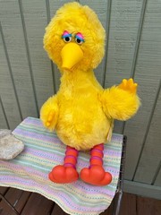 Talking Big Bird Vintage 1986 Story Magic Ideal Sesame Street – Works!