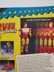 Iron Man Action Figure Marvel Comics Superheroes Toy Biz 1991 Sealed Unpunched