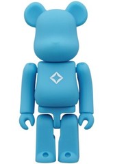 [set of 3] BE@RBRICK Helinox Black & Cyan & Glow 100% 15th Anniversary
