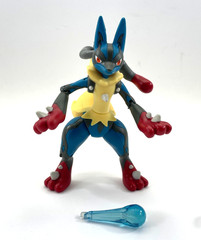 Mega Lucario Pokemon Action Figure 2015 5″ Tall Fully Articulated With Effect