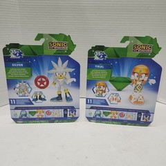 Jakks Pacific Sonic The Hedgehog 35th Anniversary Tikal And Silver 4″ Figures