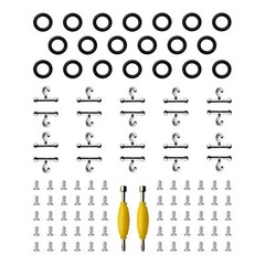 Gi Joe part Repair Box 100 T Hook 100 O-Rings 200 Screws & 10 Stand & 4 tool