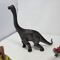 8 Vintage Dinosaur Mixed Figure Lot Multiple Sizes Species Colors Toy Plastic