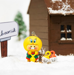 Kakao Friends x Loony Tunes Sylvester B.Bunny Tweety CHOONSIK KEYRING Bag Charm