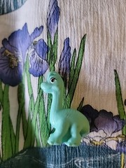Paw Patrol Dino Mystery Mini Brachiosaurus Dinosaur Toy Figure Cyan Teal Blue