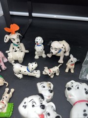 VTG Disney 101 Dalmatians Lot Of Action Figures Toys Puppy Dogs Cruella De Vil