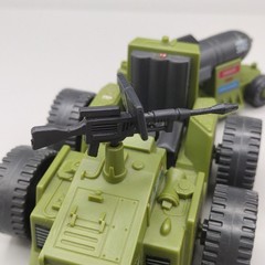 1985 G.I. Joe Weapon Transport Vintage Body, Gun with Bomb Trailer