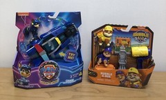 (3) PAW PATROL CHASE MOVIE CRUISER, RUBBLE & CREW BUILD-IT PACK & PILLOW PET