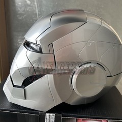 Iron Man MK5 1:1 AUTOKING Silver Helmet Wearable Voice-control Cosplay NEW
