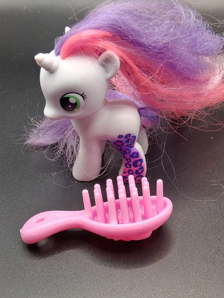 My Little Pony G4 Unicorn Rarity Wild Rainbow Leopard Print with Brush