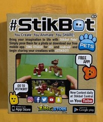 STIKBOTS PETS BLUE & GREEN HORSE AND RED COW 3 PK NEW SEALED SHIPS FREE IN USA