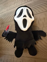 NEW 2026! Culturefly Scream Ghostface 8″ Hard Face Plush w/ Bloody Knife Horror
