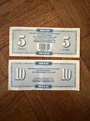 Five And Ten Dollar Toys R Us Geoffrey Dollars 1994 $5 & 1993 $10