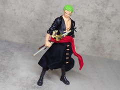 KC-ZORO-SET: 1/12 Wired Fabric Skirt Wrap & Belt for One Piece S.H.Figuarts Zoro