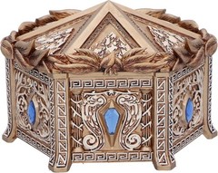Nemesis Now Pandora’s Box 11cm, Resin, Gold, Gothic Accessory & Jewellery Box, G