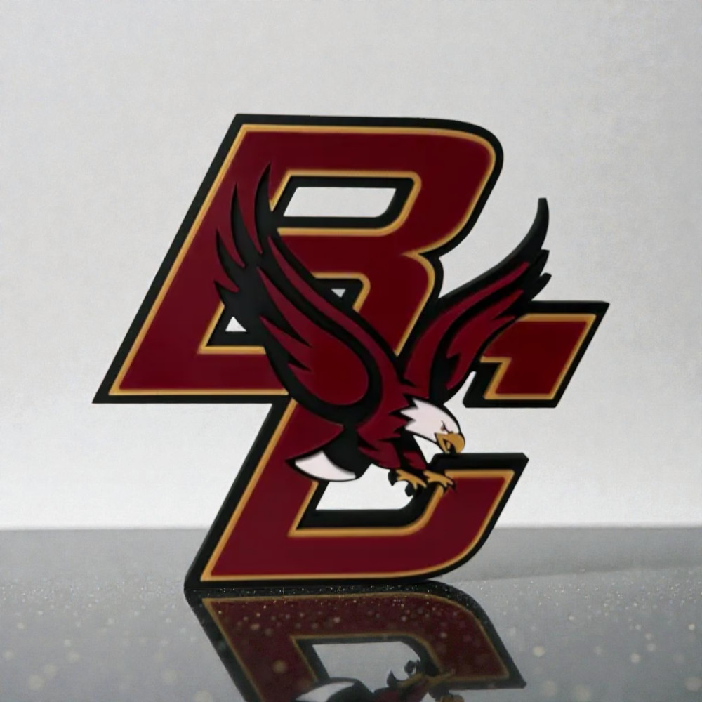 Boston College Eagles Logo Sign 3D Wall Art Decoration Boston College art
