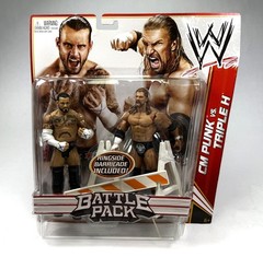 CM Punk & HHH Triple H WWE Mattel Battle Pack Series 18 Action Figure Set New