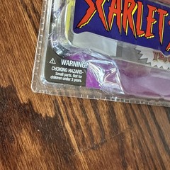 2001 Scarlet Spider Web Of SpiderMan&ComicBook Toy Biz Marvel BentCorner See Pic