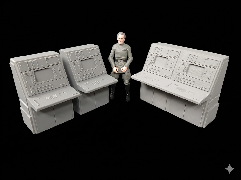 STAR DESTROYER COMPUTER 1:12 scale 6″ STAR WARS SCI FI FIGURE DIORAMA