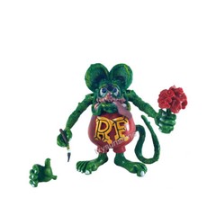 Ed Roth 2001 Moon of Japan ART STORM RAT FINK Movable Action Figure 3.5in No Box