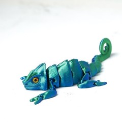 8.3inch 3D Printed Lizard Model,Articulated Animals Figure,Fidget Toy Home Decor