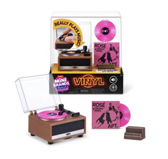 ⭐️Viral ZURU Mini Brands Vinyl Record Player REALLY WORKS + 13 Records Box Set