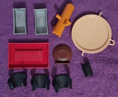 10 Part Lot Karate Kid Remco Accessories Corner Alley Playset Parts Vintage