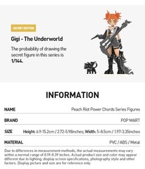 POP MART x Peach Riot Power Chords Series Confirmed Figure Doll NEW in Open Box