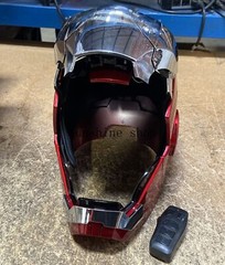 AUTOKING Iron Man MK5 1:1 Helmet Wearable Voice Control Cosplay Prop Opened US