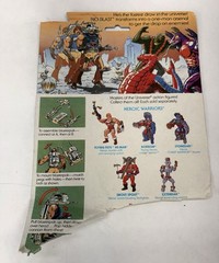 Vintage 1986 MOTU Rio Blast Action Figure, Weapon, Mini Comic, Partial Card Back