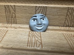 Custom 3D Printed Smudger Face for Wooden Railway