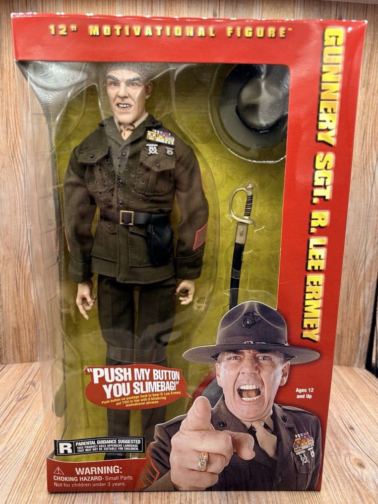 Gunnery Sgt. R Lee Ermey 12” Motivational Figure NIB