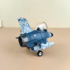 NG Fortune Leopard Q-version Model F-16AM Fighter Jet Aircraft Model
