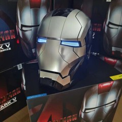 AUTOKING 1:1 Wearable JARVIS Voice Control Cosplay Iron Man MK5 Helmet Mask Gift