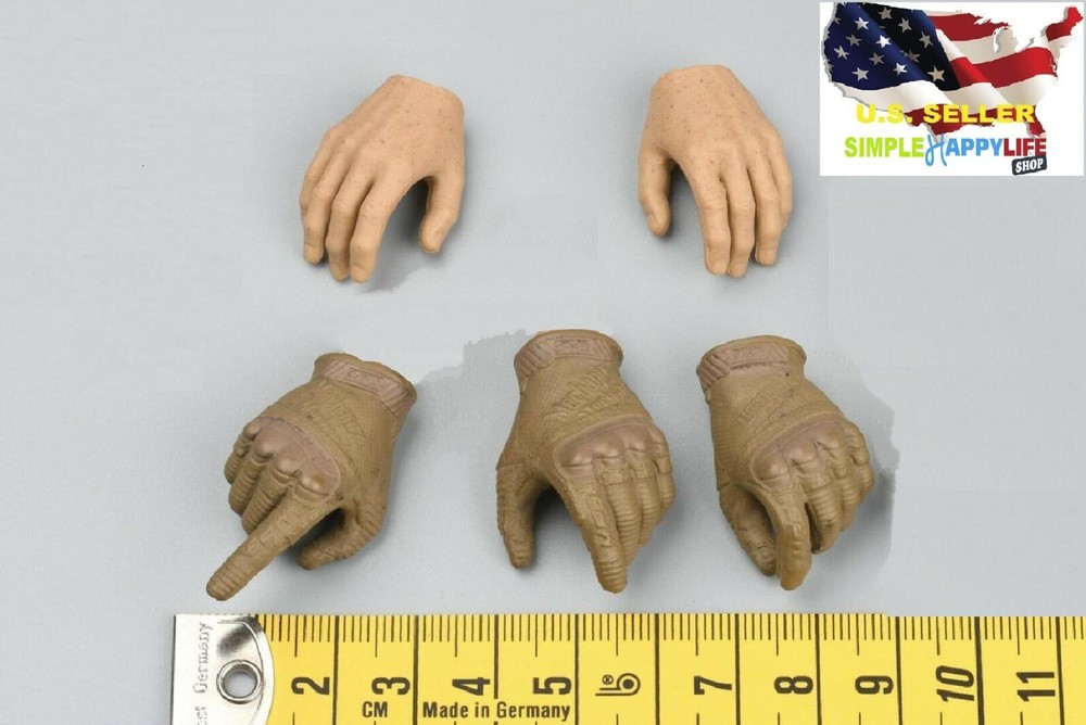 1/6 male army gloves Gun hands replacement D for Phicen Ganghood hot toys ❶USA❶