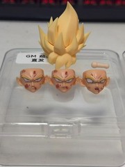 GM Custom Super Saiyan Goku 1/12 shf Yellow hair head Sculpture Kit No Figure